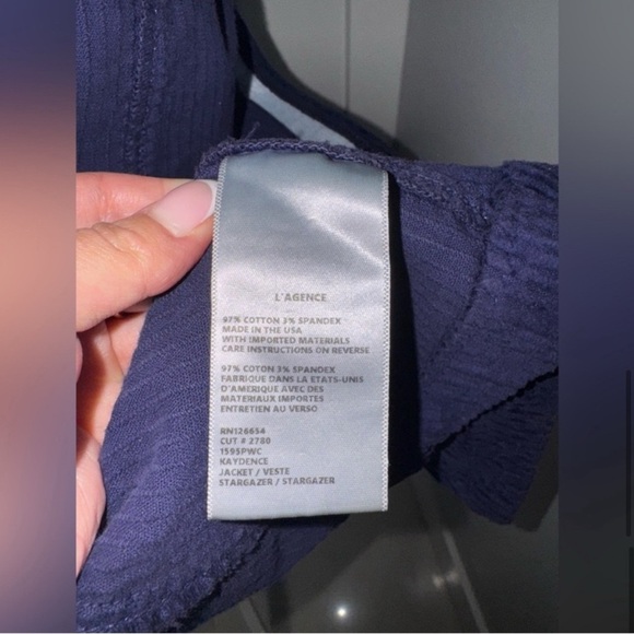 L’agence Kaydence Corduroy Jacket-Stargazer/Size SMALL - Picture 10 of 12